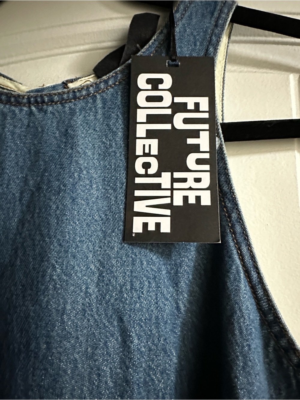 Future Collective Women's Blue Denim Maxi Dress Size 12 - New with tags
